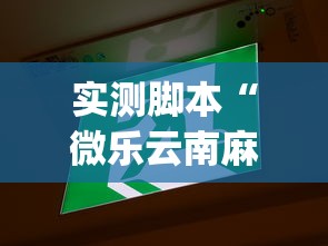 实测脚本“微乐云南麻将万能开挂器	”(原来确实是有插件)