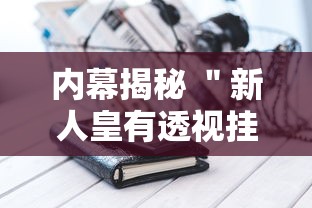 内幕揭秘 ＂新人皇有透视挂吗”科技辅助神器手机版教程