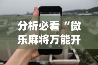 分析必看“微乐麻将万能开挂器苹果版”开挂(透视)辅助神器