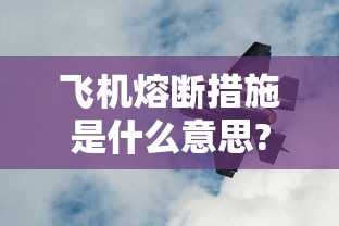 飞机熔断措施是什么意思?/熔断机制作业是什么意思啊