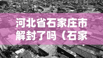 河北省石家庄市解封了吗（石家庄疫情解封全国第一枪是哪一年）