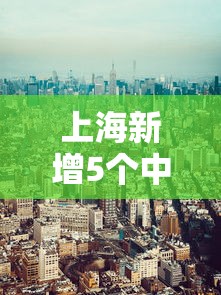 上海新增5个中风险地区/上海风险警示