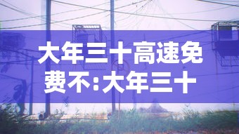 大年三十高速免费不:大年三十高速免费吗